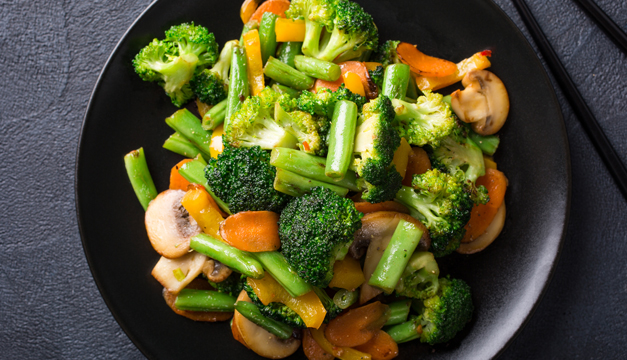 receta de ensalada de verduras salteadas